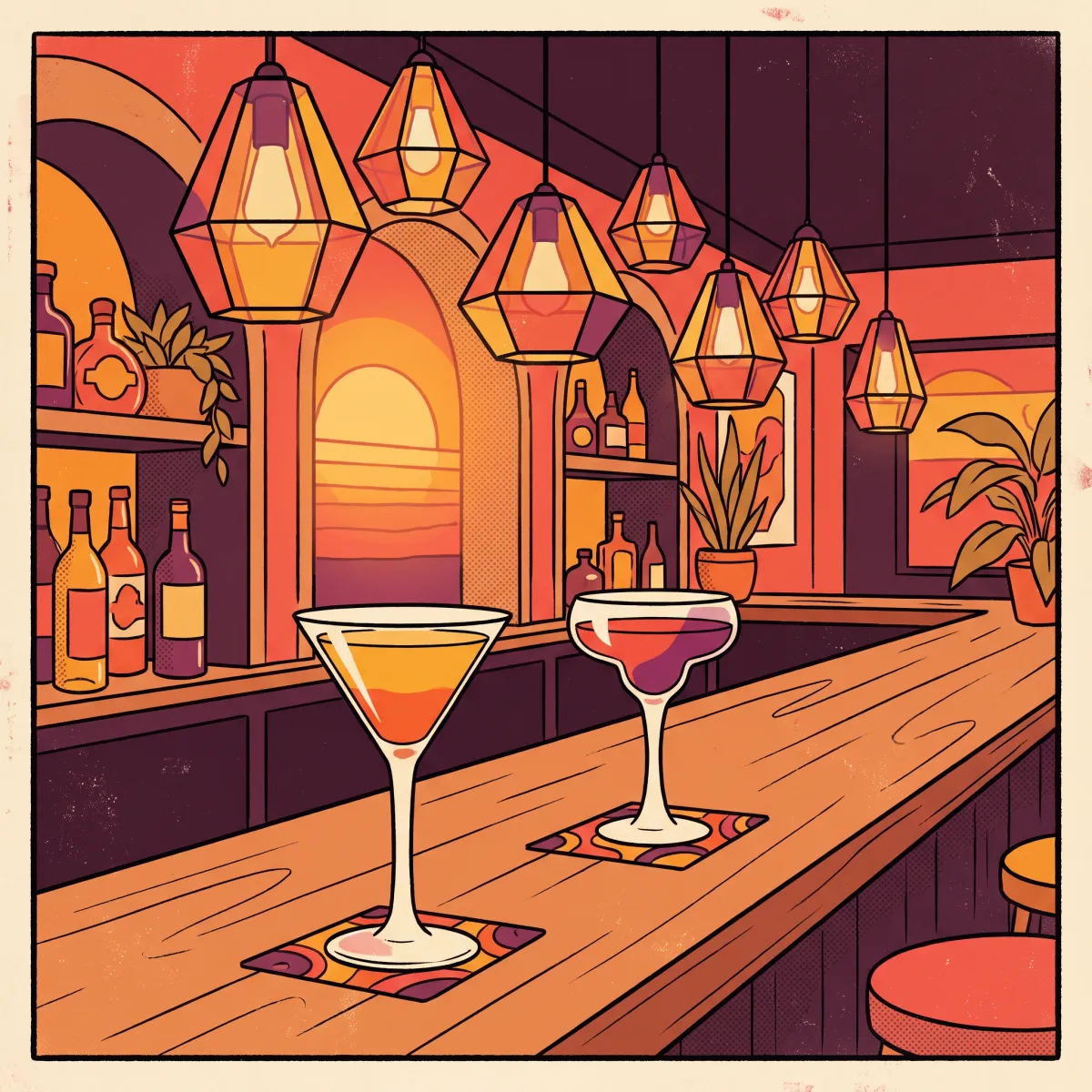 Rooftop Jazz Sunset - Live jazz, a skyline view, a sunset that upstages the band a little.